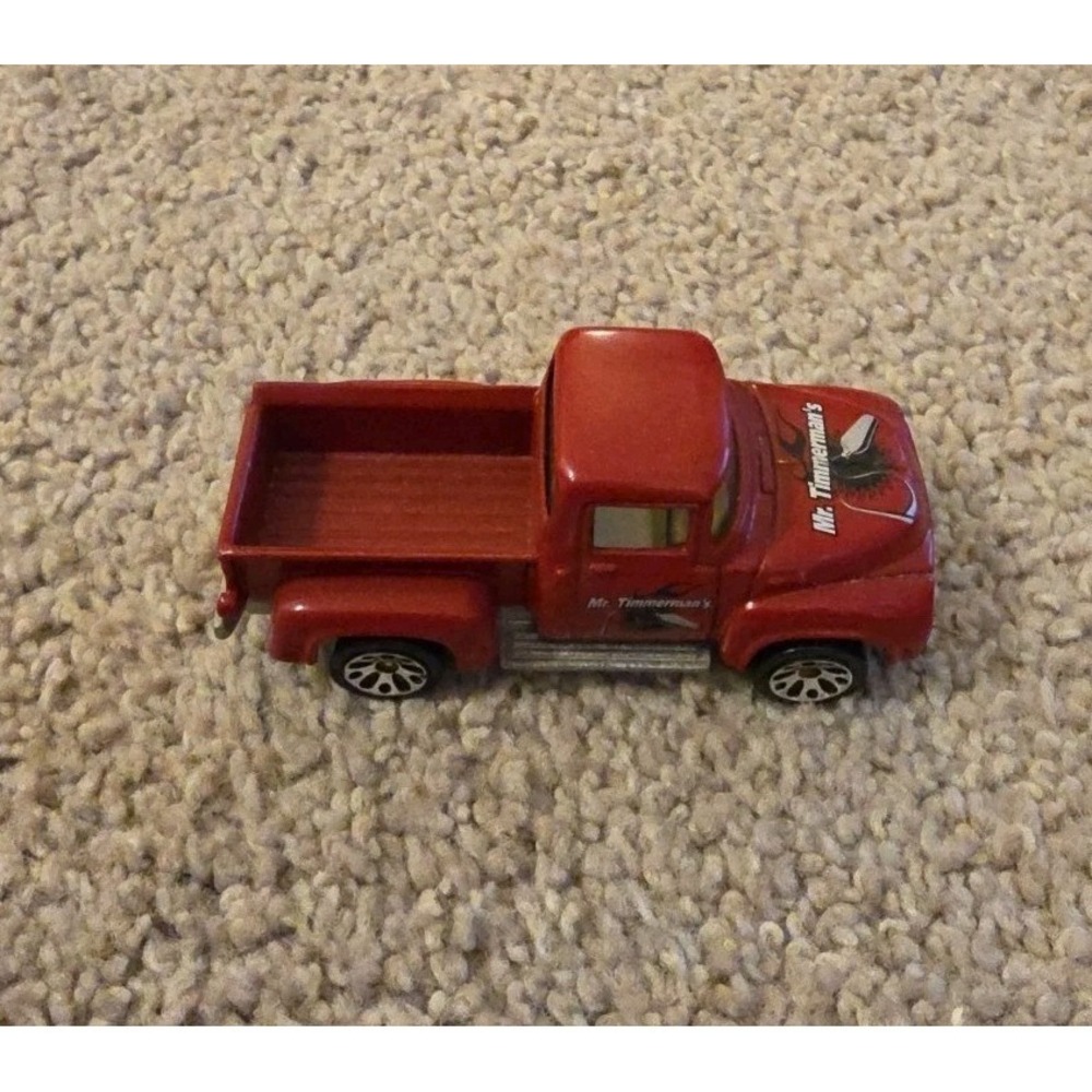 Matchbox Ford Mr. Timmerman's Pickup Truck 1956 Diecast Red Black 1:64